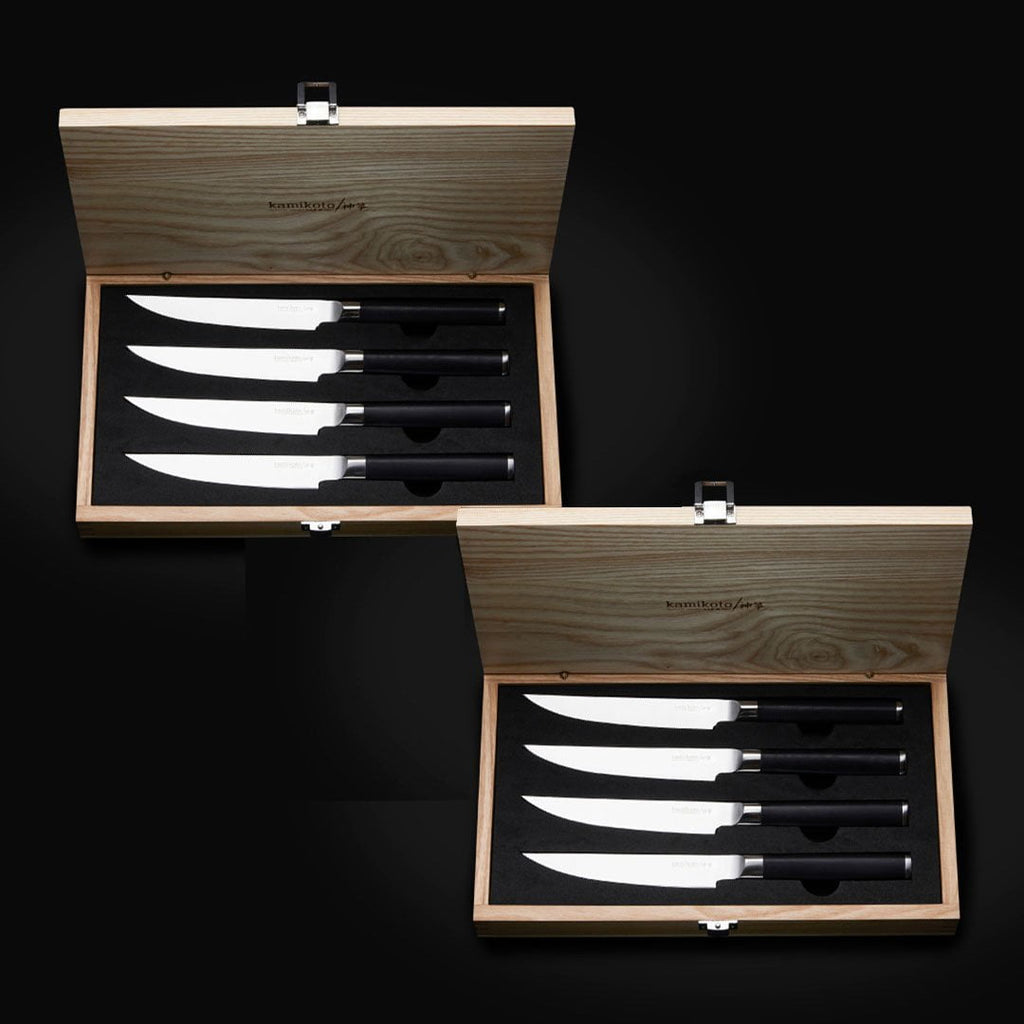 Kamikoto - Senshi Dual Knife Set with Wooden Display Stand